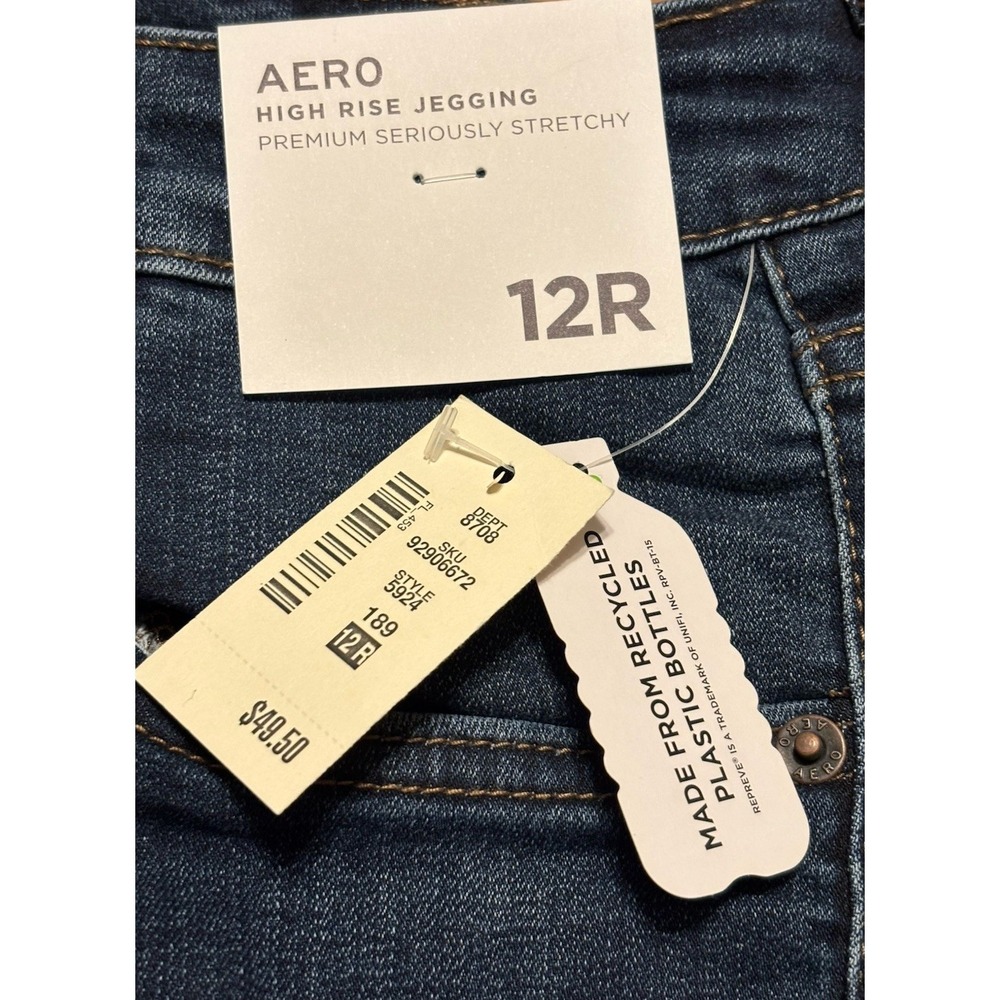 Aeropostale Women's 12 High Rise Jegging Medium Rinse Premium Stretchy Denim NWT - Picture 2 of 9